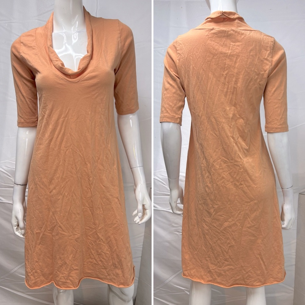 NWT Prairie Underground Women's M Organic Cotton Orange Falconet Shift Dress